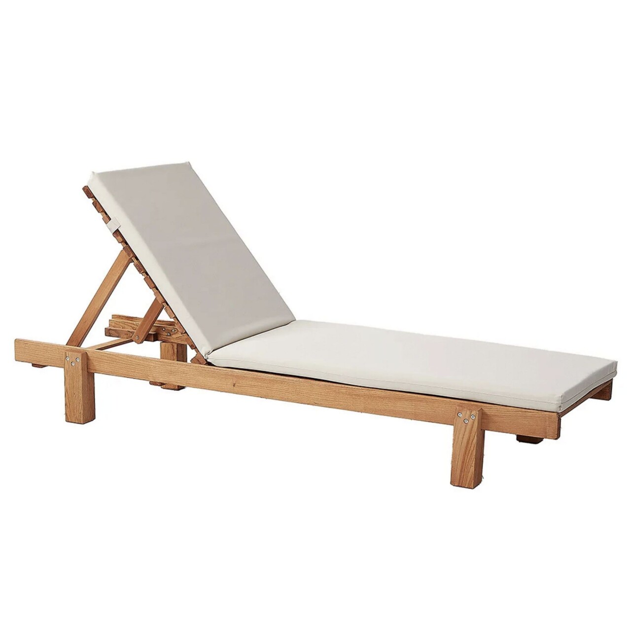 Sezlong de gradina, Hanah Home, MYA01, 59x25x180 cm, Crem - imagine 3